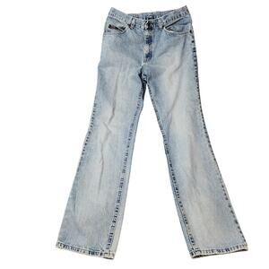 Vintage Lee Mens Jeans 31x32 Light Wash Fade Straight 90s Grunge Y2K Tag 33x34